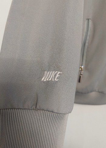 Gri Nike Fermuarlı Spor Ceket - Görsel 3