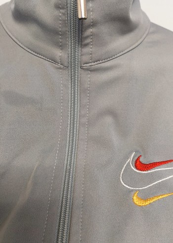 Gri Nike Fermuarlı Spor Ceket - Görsel 2