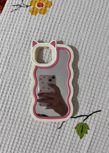 Dantel Detaylı Pembe Bohem Telefon Kılıfı iphone 13