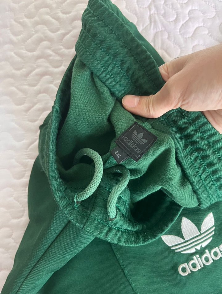 Yeşil Adidas Fermuarlı Erkek Eşofman Altı - Görsel 3