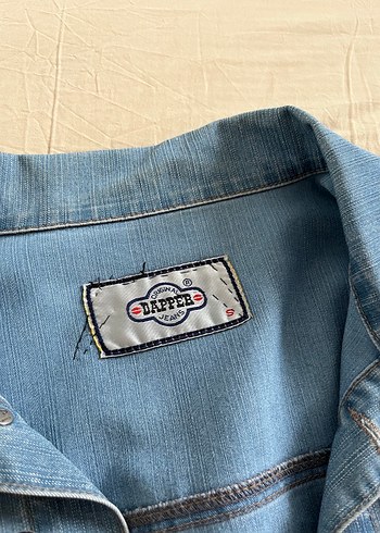 Düğmeli Mavi Erkek Denim Ceket - Görsel 5