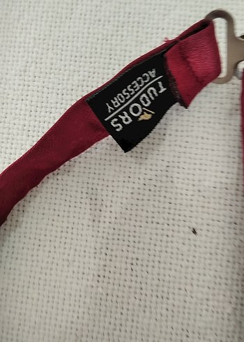 Bordo erkek Pantolon Askısı ve Papyon Seti - Görsel 5