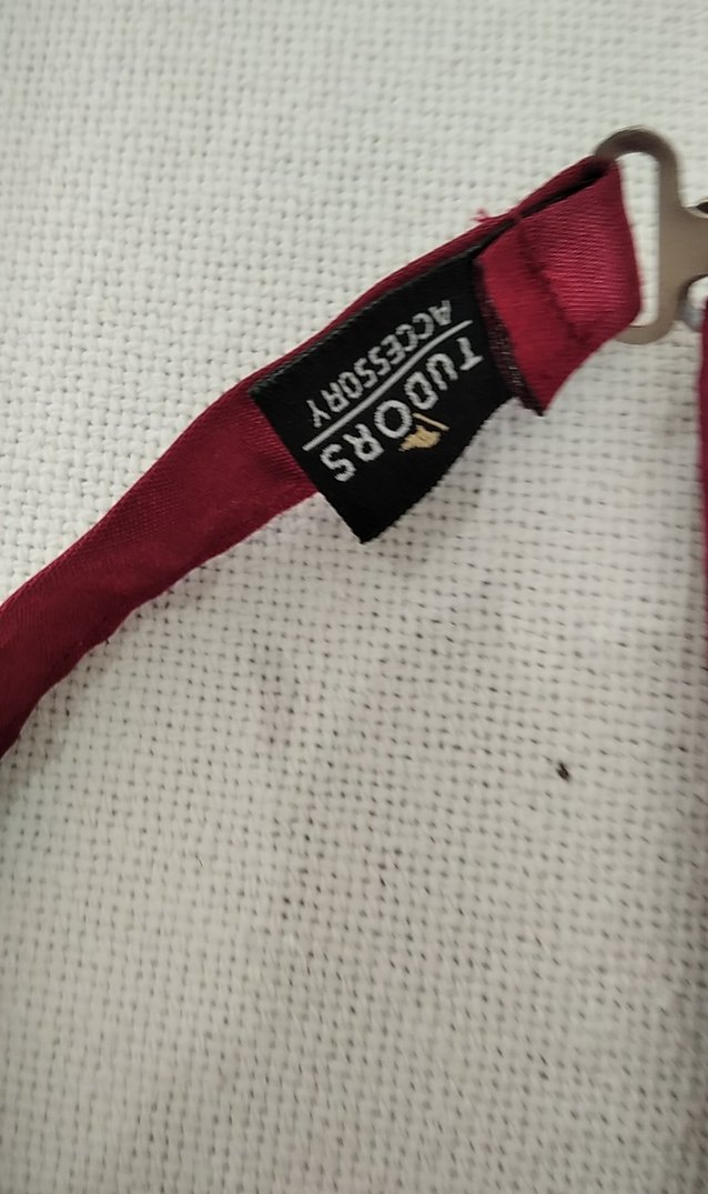 Bordo erkek Pantolon Askısı ve Papyon Seti - Görsel 5