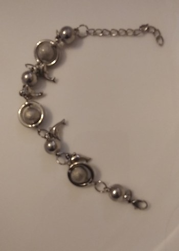 Vintage Zincir Yunus  Detaylı Kadın Bileklik - Görsel 2