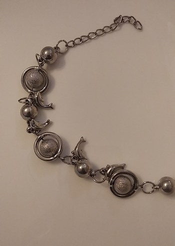 Vintage Zincir Yunus  Detaylı Kadın Bileklik - Görsel 3