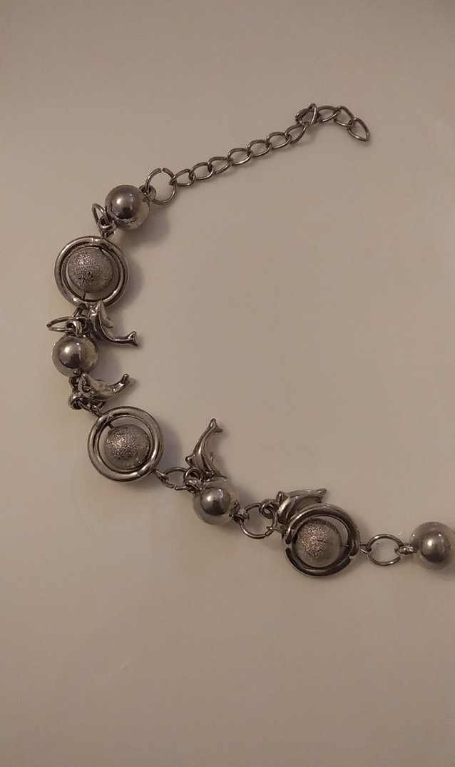 Vintage Zincir Yunus  Detaylı Kadın Bileklik - Görsel 3