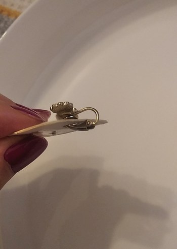 Çiçek Desenli Mini Boncuk Küpe Seti - Görsel 6