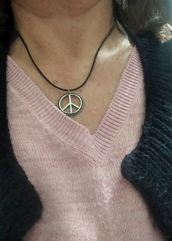 Barış Sembolü Midi Kolye - Görsel 7