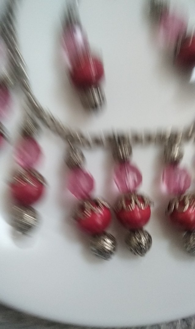 Renkli Boncuklu Uzun Bohem Kolye ve Küpe Seti - Görsel 4