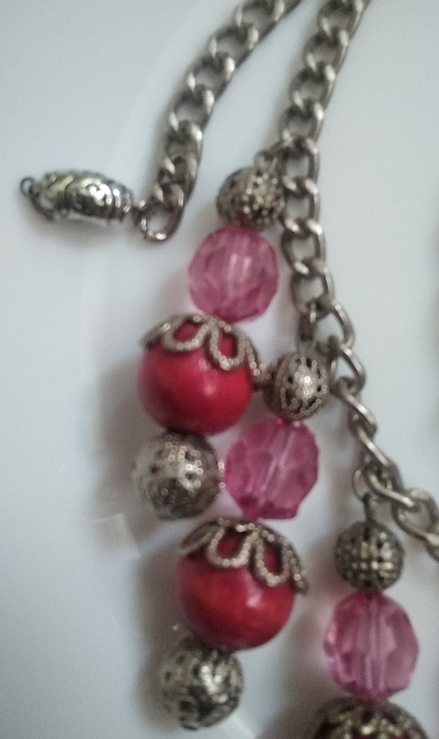 Renkli Boncuklu Uzun Bohem Kolye ve Küpe Seti - Görsel 5