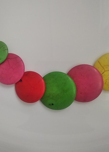 Renkli Boncuklu Bohem Uzun Kolye - Görsel 3