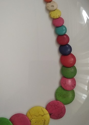 Renkli Boncuklu Bohem Uzun Kolye - Görsel 5