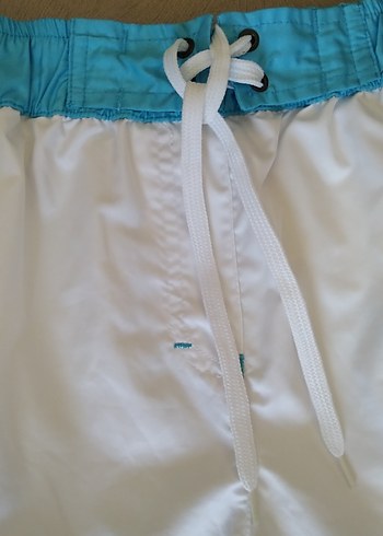 Erkek Beyaz Baskılı Mini Şort - Görsel 3