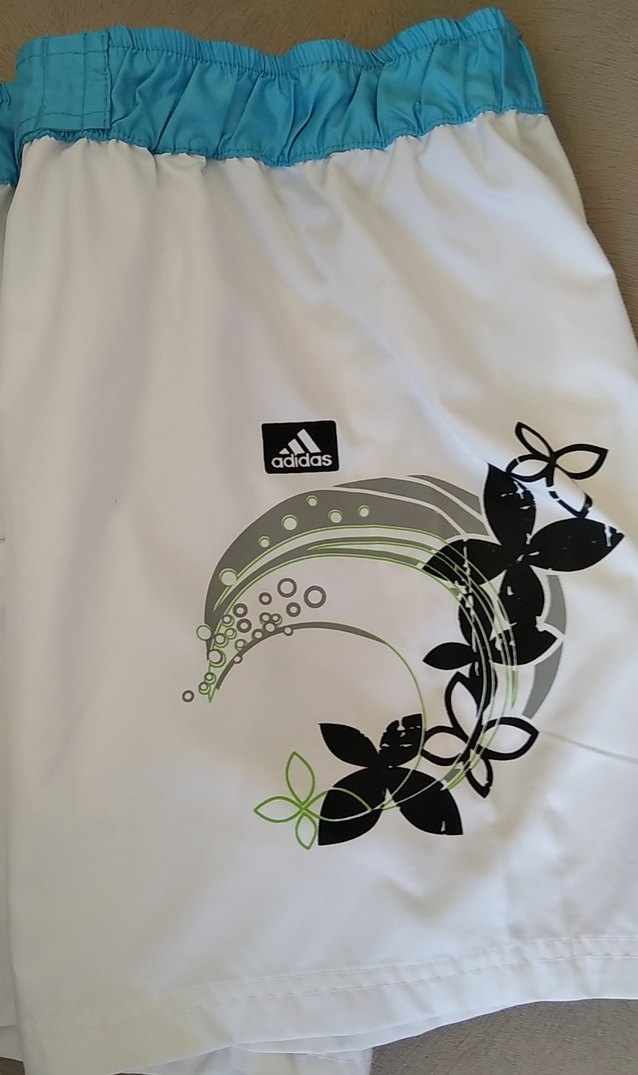 Erkek Beyaz Baskılı Mini Şort - Görsel 4