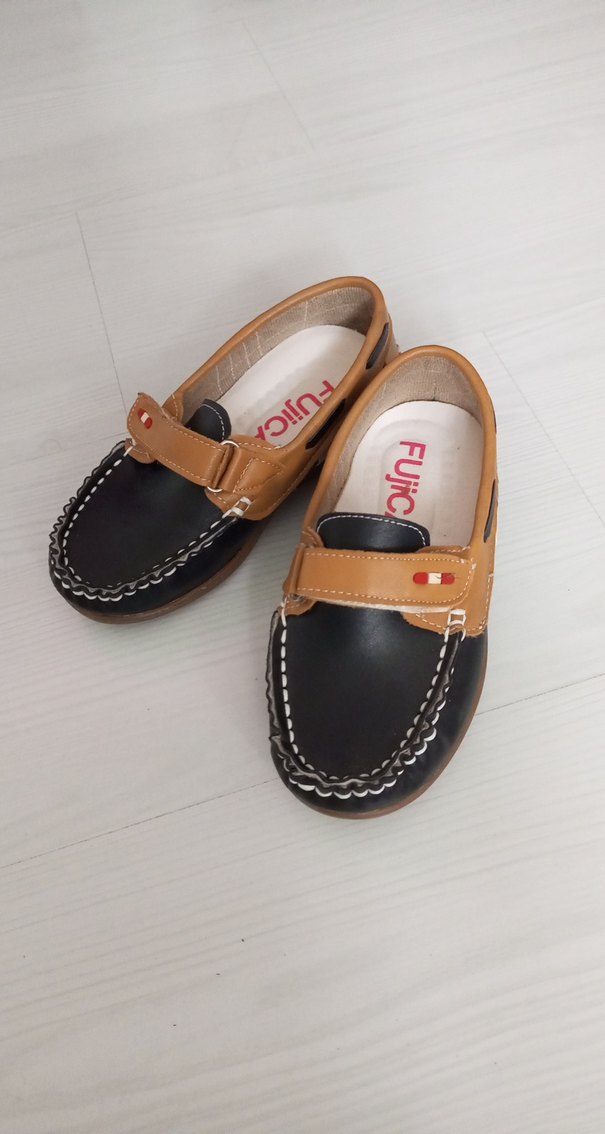 Kahverengi cırt cırtlı Erkek Çocuk  Ayakkabı - Görsel 2