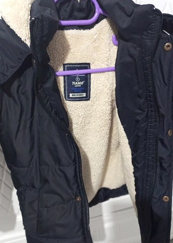 Siyah Kürklü Erkek Çocuk Mont - Görsel 2