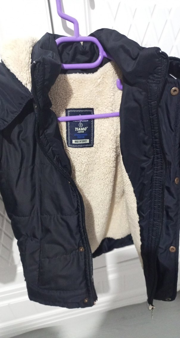 Siyah Kürklü Erkek Çocuk Mont - Görsel 2