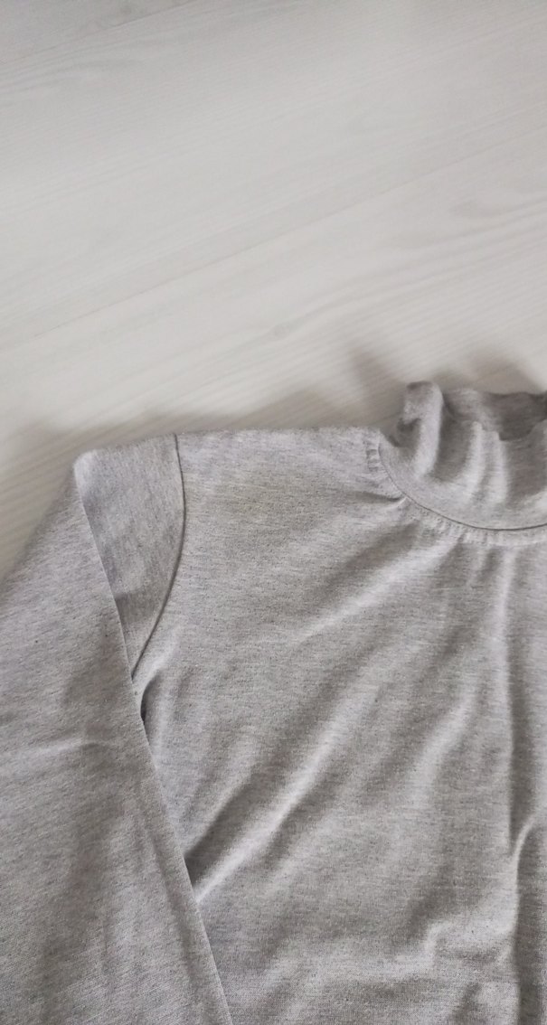 Gri Erkek Çocuk Boğazlı Sweatshirt - Görsel 3