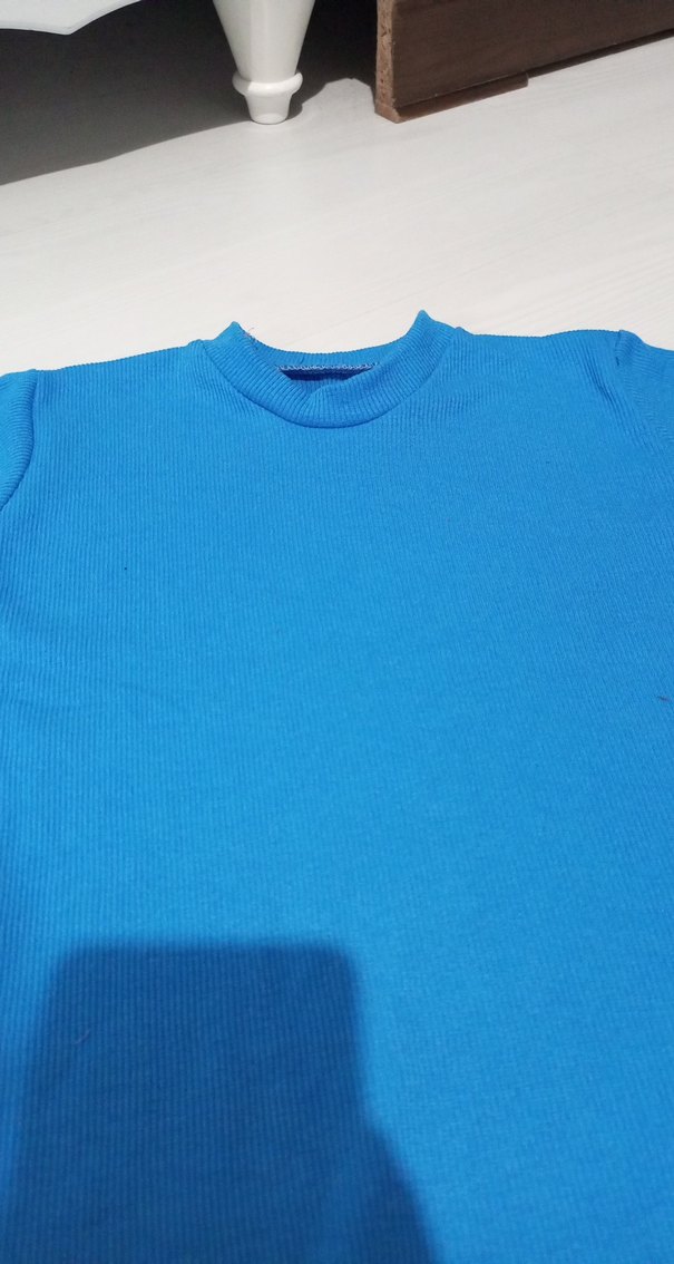 Mavi Renkli kız Çocuk krop - Görsel 2