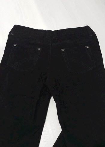 Siyah Süet Kemerli kız çocuk Pantolon - Görsel 4