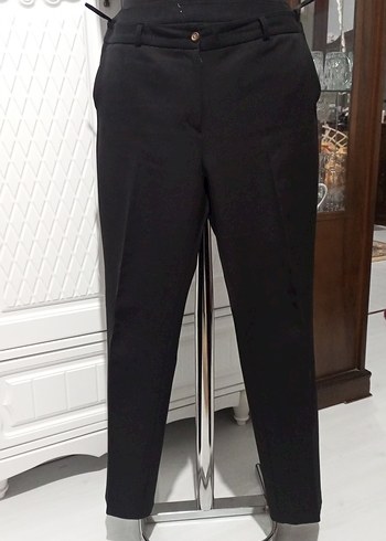 Siyah Kadın Kumaş Pantolon - Görsel 2