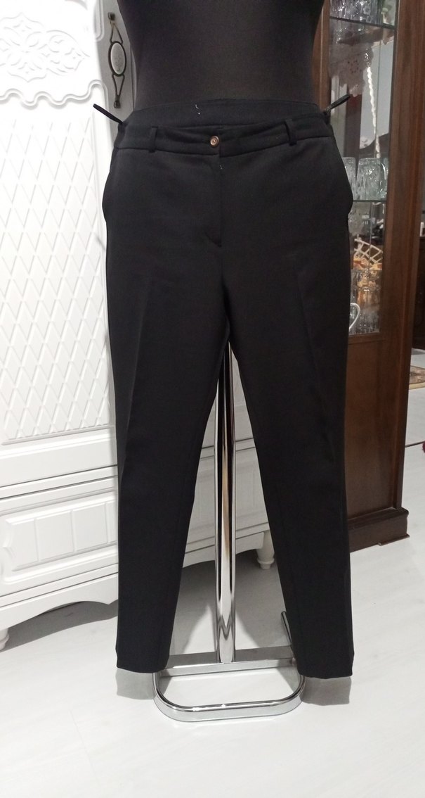 Siyah Kadın Kumaş Pantolon - Görsel 2