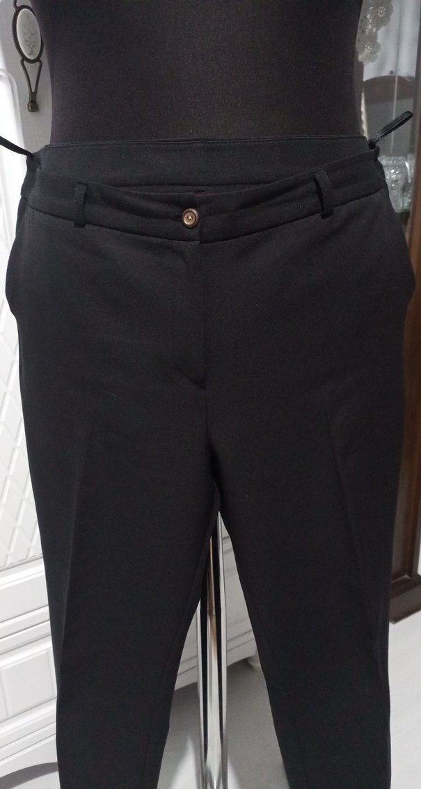 Siyah Kadın Kumaş Pantolon - Görsel 3