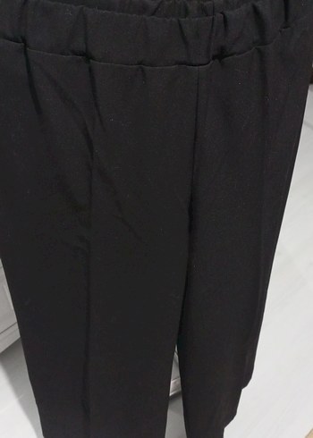 siyah bol paça kadın pantolon - Görsel 4