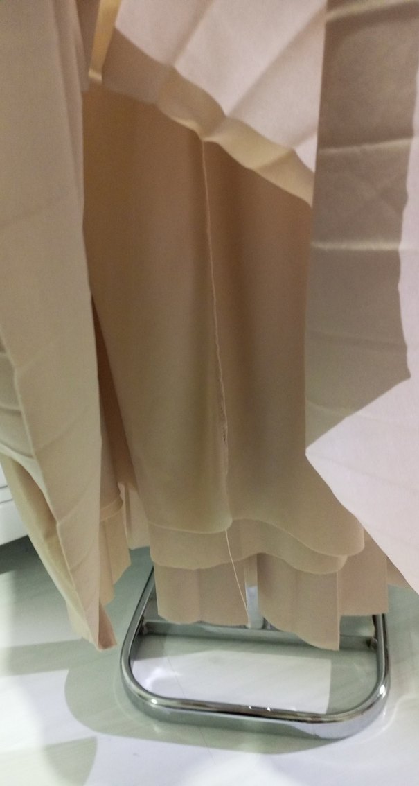 Bej Pileli Uzun Kadın Etek - Görsel 4