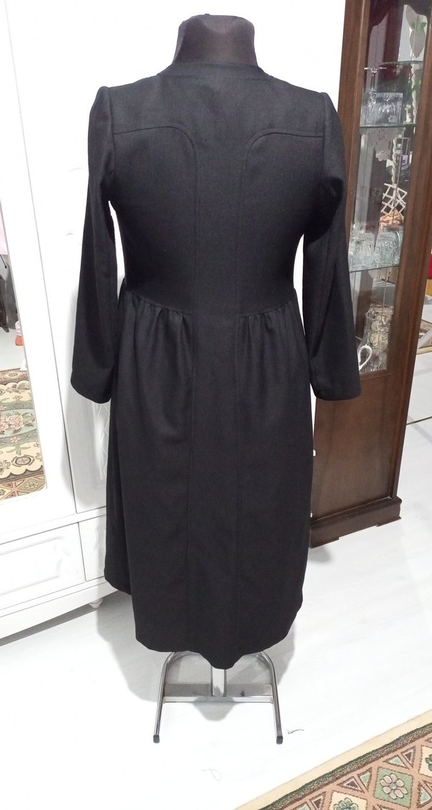 Siyah Uzun Kadın  Kap - Görsel 3