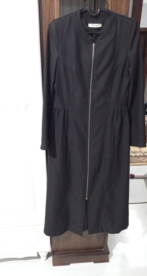 Siyah Uzun Kadın  Kap - Görsel 5