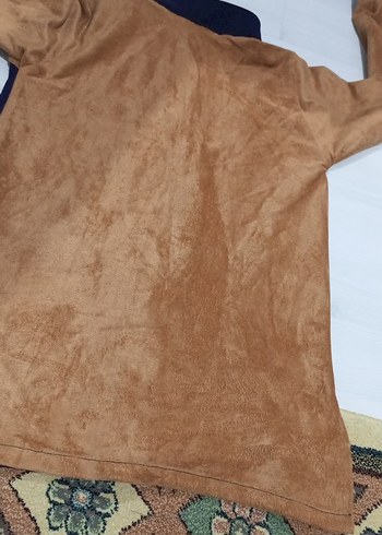 Kahverengi Lacivert Süet kız çocuk Ceketi - Görsel 5