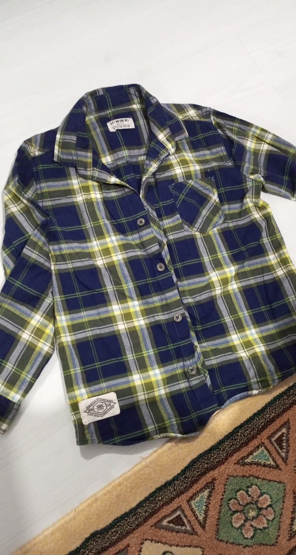 Erkek Çocuk Uzun Kollu Ekose Gömlek - Görsel 3