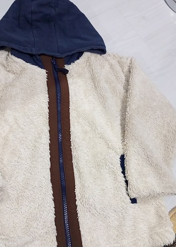 Kürklü Kapüşonlu Erkek Çocuk Ceketi - Görsel 3