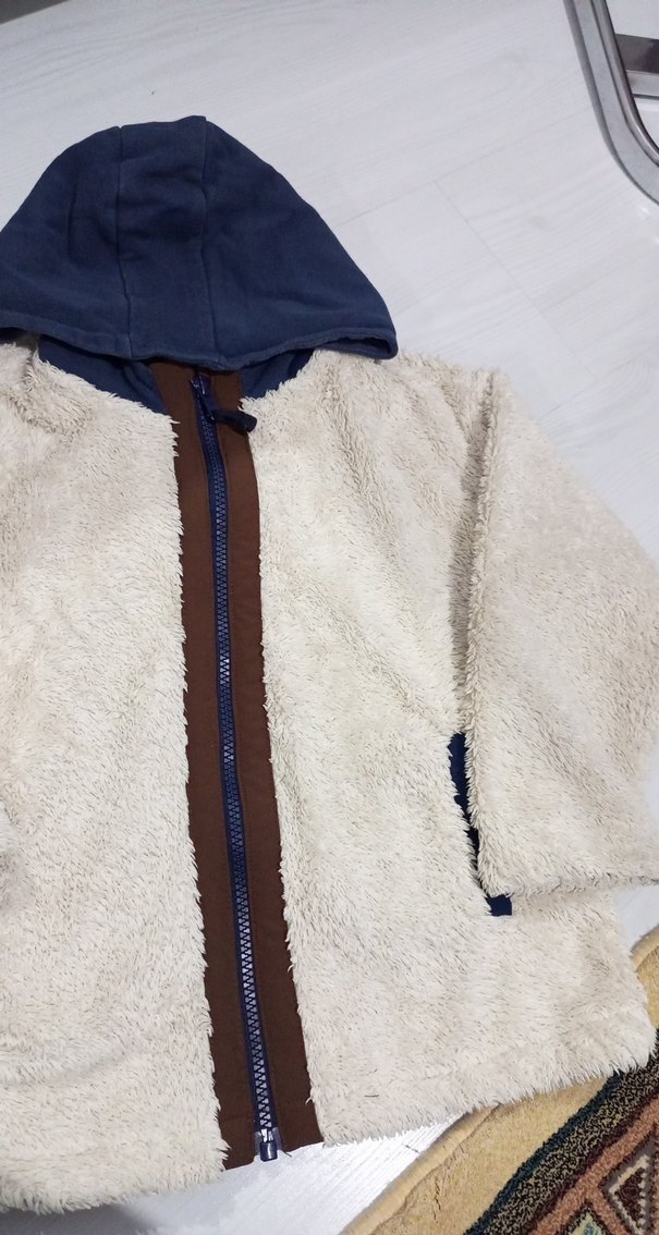 Kürklü Kapüşonlu Erkek Çocuk Ceketi - Görsel 3