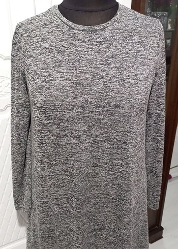 Gri Uzun Kollu Kadın sweatshirt - Görsel 2