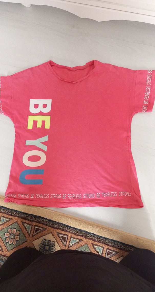 Kız Çocuk Renkli Baskılı Kısa Kollu Tişörtler - Görsel 3