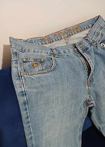 34 Beden mavi Renk Us Polo Kot Pantolon 32-34 beden