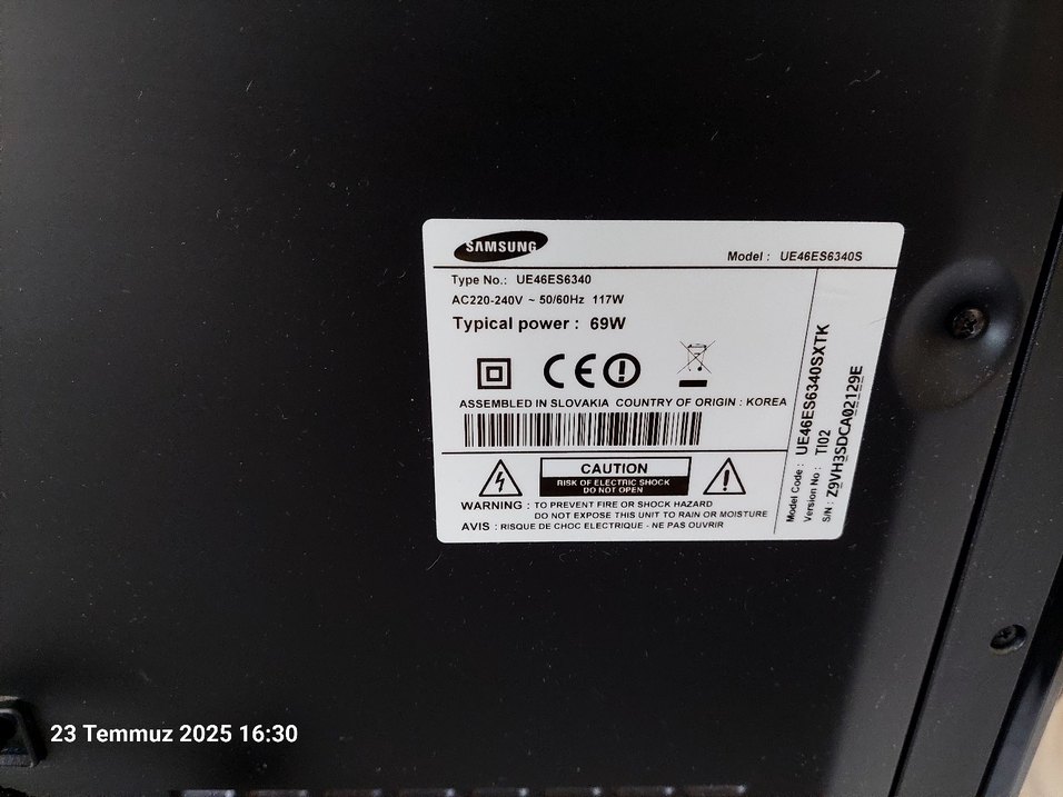 samsung 46.inç led tv.elden teslim - Görsel 3