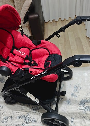 Kırmızı Bebek Arabası Seti - Görsel 16