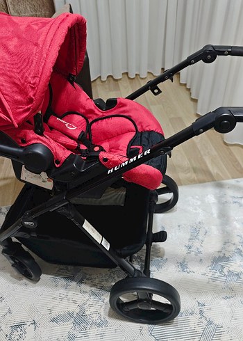 Kırmızı Bebek Arabası Seti - Görsel 11