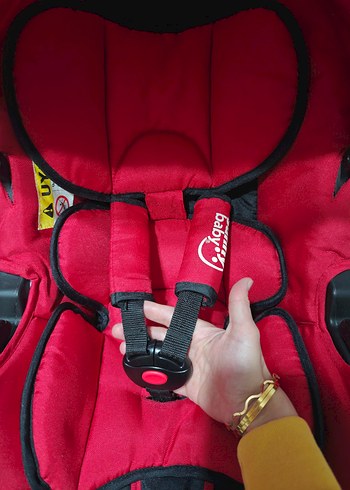 Kırmızı Bebek Arabası Seti - Görsel 9