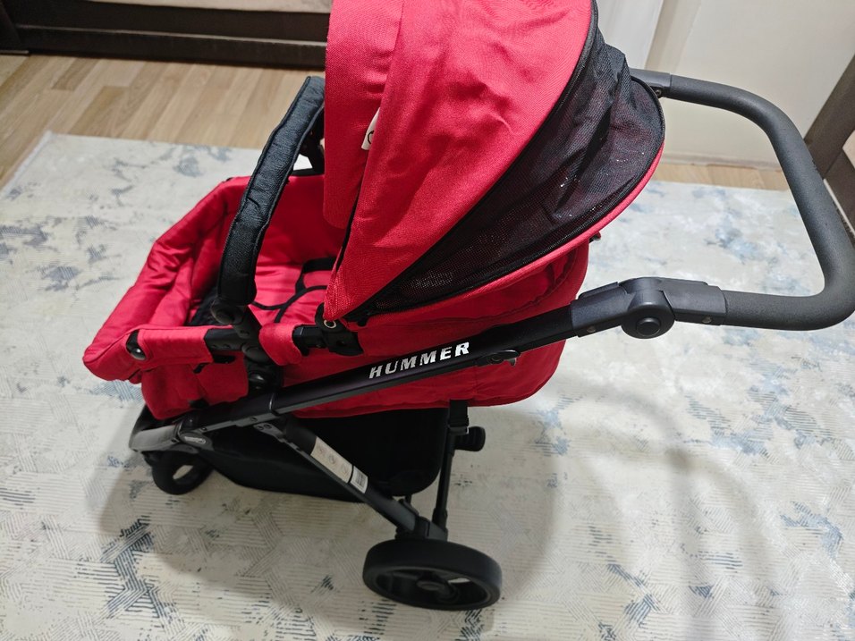 Kırmızı Bebek Arabası Seti - Görsel 5