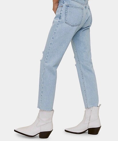 34 Beden mavi Renk Mango Jean