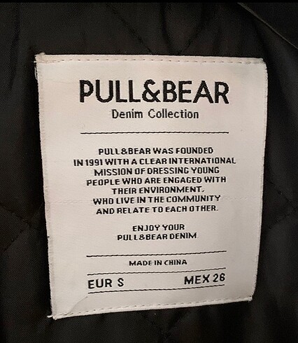 Pull and Bear Pull & Bear bıker tüylü ceket