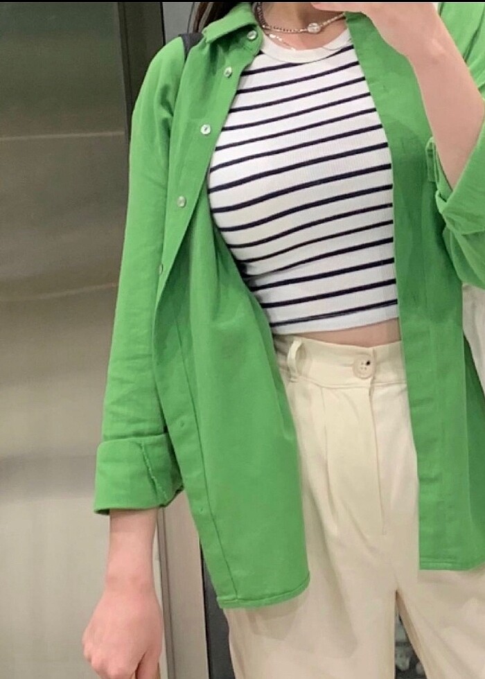 Defacto Keten gömlek - Görsel 3