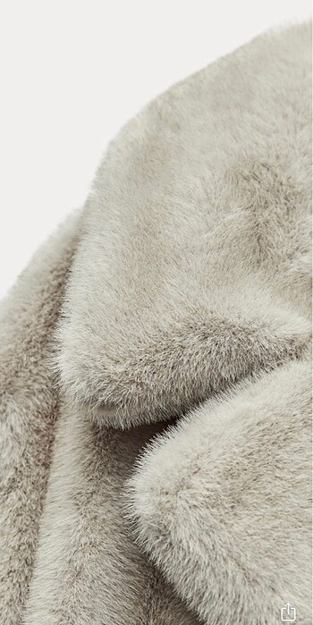 Zara Uzun Peluş Kürk - Görsel 5
