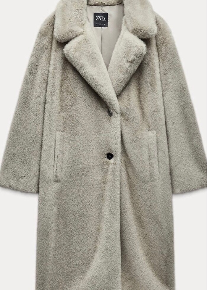 Zara Uzun Peluş Kürk - Görsel 3