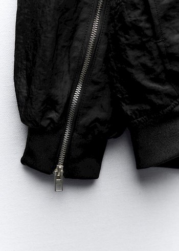 Kadın Siyah  Bomber Ceket - Görsel 4