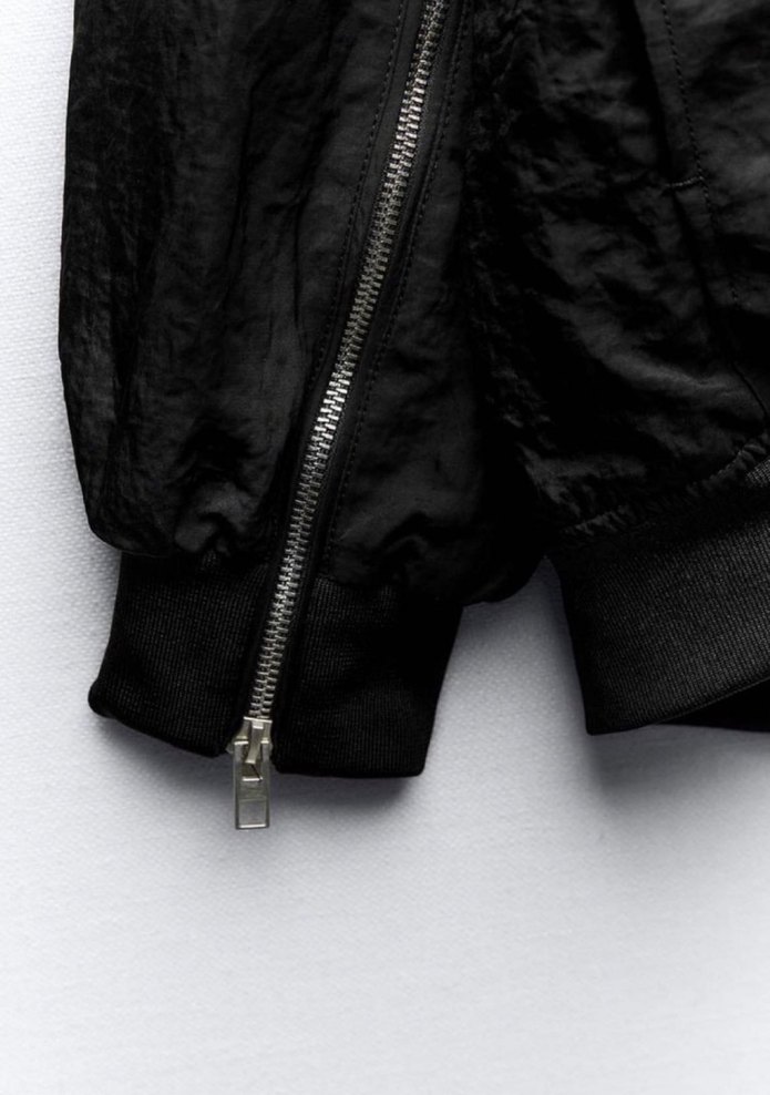 Kadın Siyah  Bomber Ceket - Görsel 4
